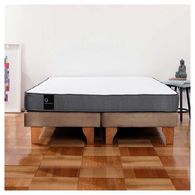 Cama Europea Latam Home Base Dividida 2 Plazas Zen Best Beige