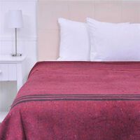 Frazada de Poliéster Plumetti King Lineas Rojo