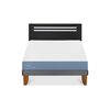 Cama Europea CIC 2 Plazas Excellence + Respaldo Munich Negro