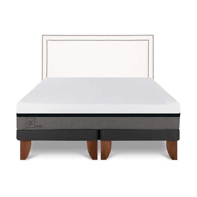 Cama Europea CIC Base Dividida 2 Plazas Balance + Respaldo Danubio