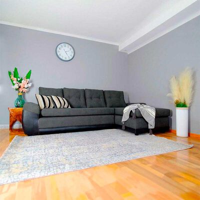 Imagen 1 del producto Seccional Derecho Elegant Houston Cheise Tela/PU 5 Cuerpos Gris