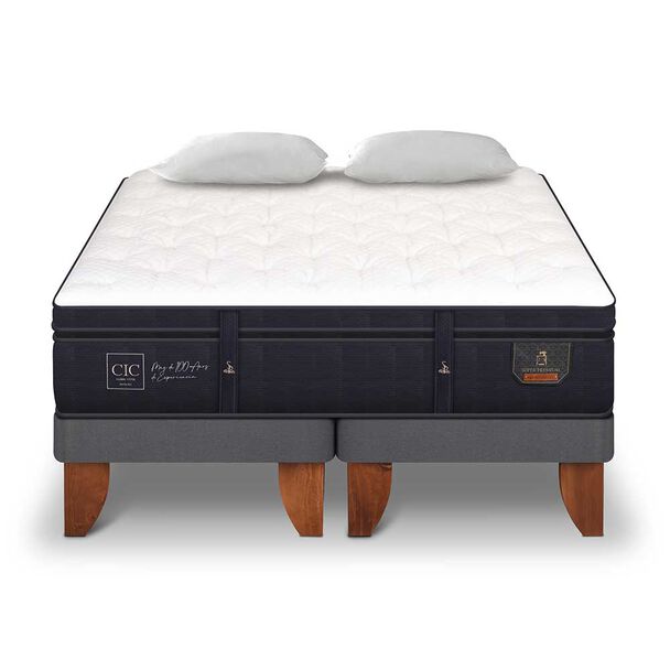 Cama Europea CIC Base Dividida King Súper Premium + Almohadas