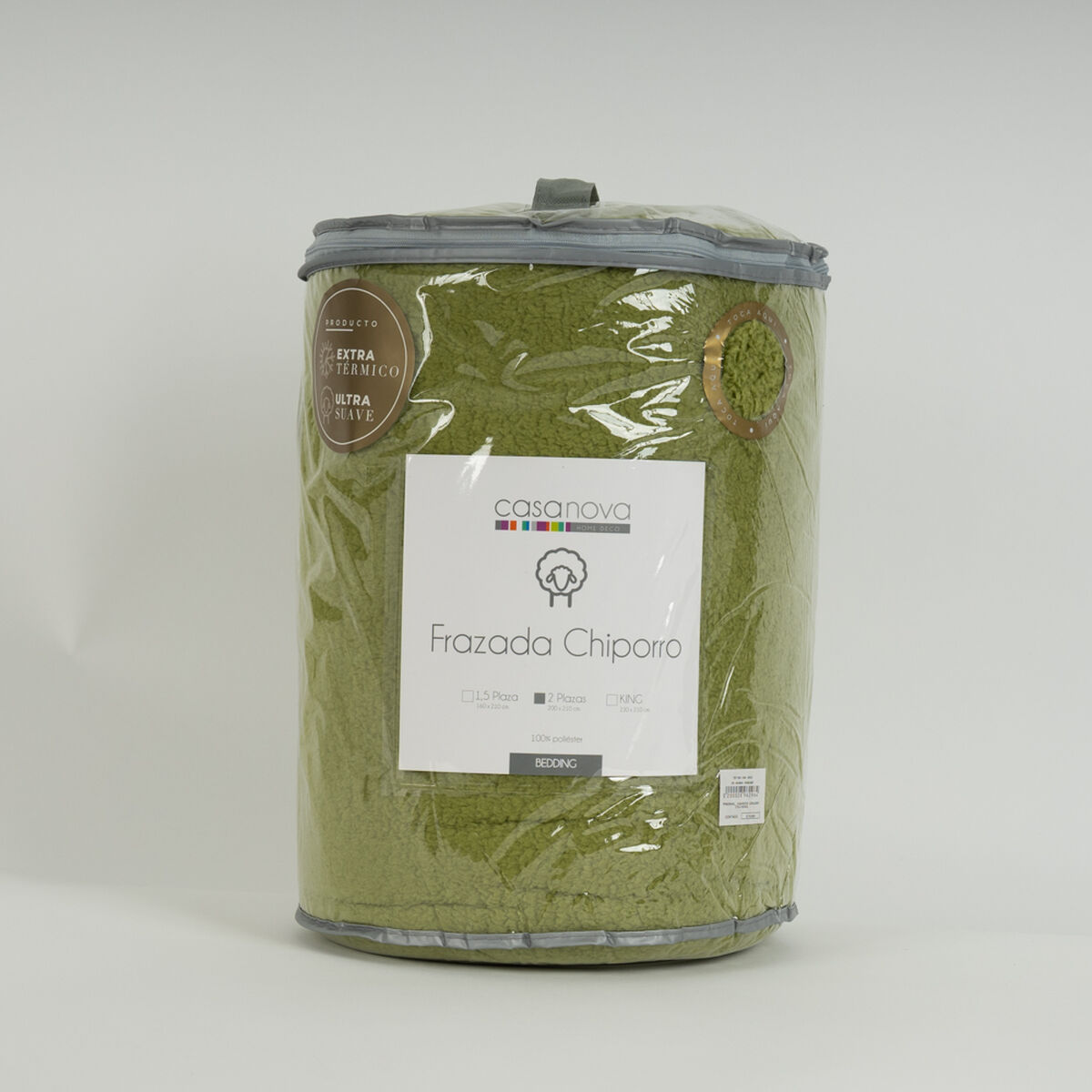 Frazada Sherpa Color Casanova 2 Plazas