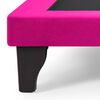 Base Europea Dividida Muebles Cid 2 Plazas Felpa Fucsia