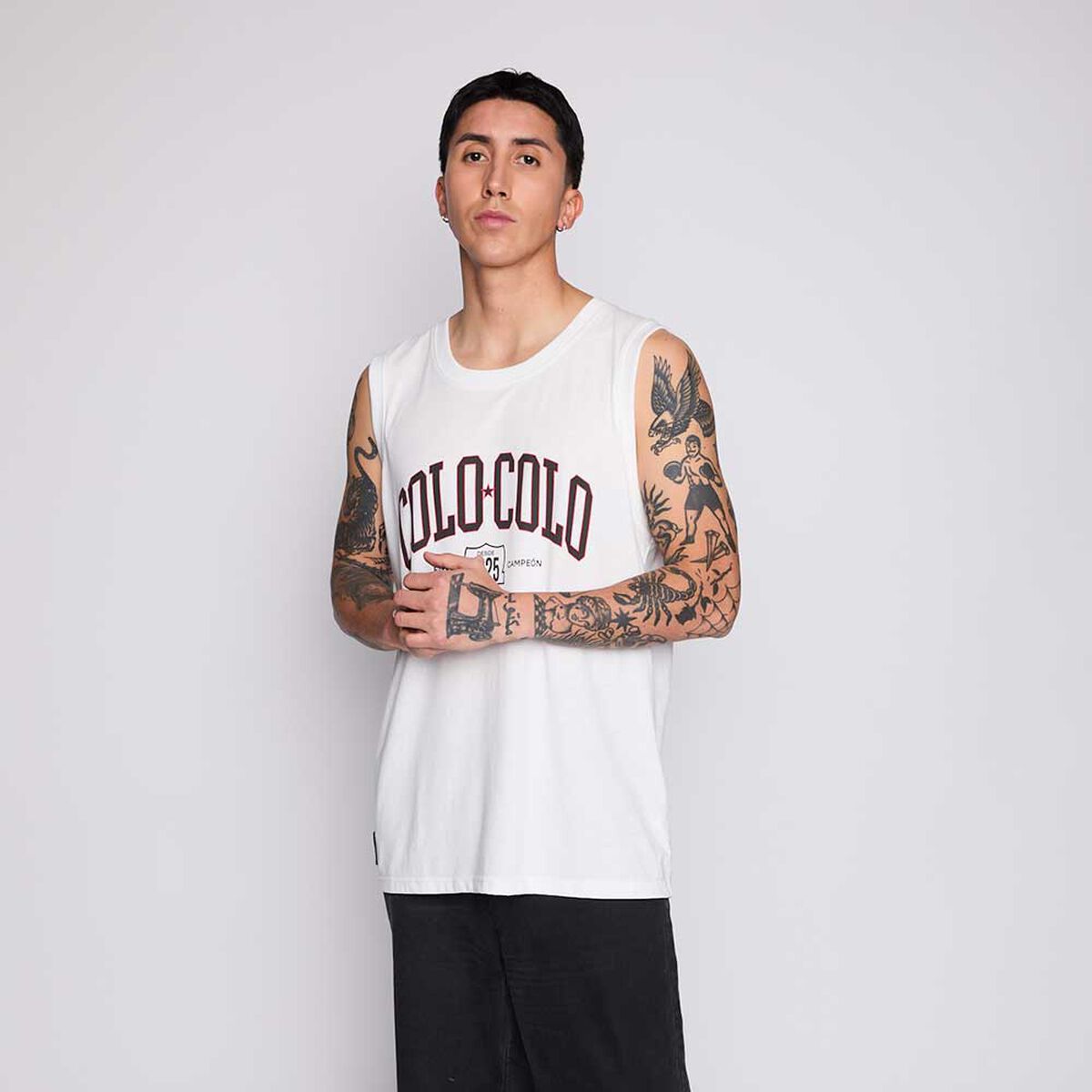 Polera Sin Mangas Colo Colo Unisex