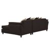 Sofá Seccional Derecho Living Factory Mustang 4 Cuerpos Moro