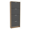 Zapatero Vekkahome Nick 4 puertas Grafito
