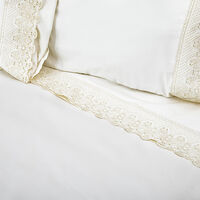 Juego de Sábanas Doral King Santorini Blanco