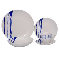 Set de Vajilla Cuisine by Idetex Castle 30 Piezas Blanco Azul