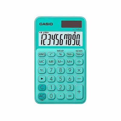 Calculadora de Escritorio Casio SL-310UC-GN Color Verde