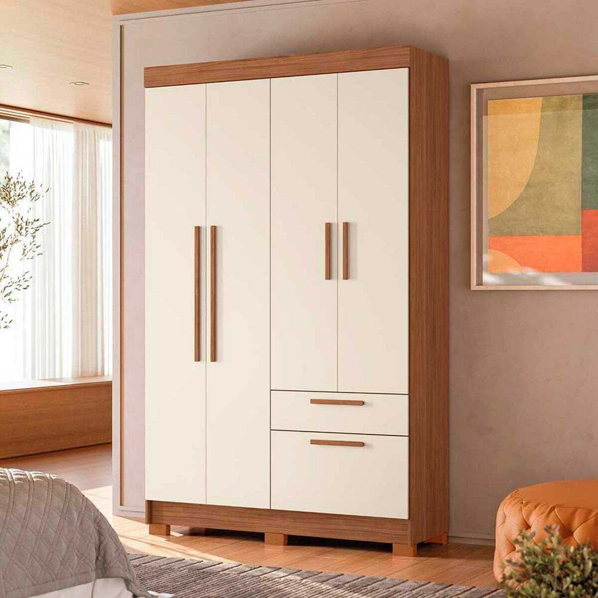 Cl&oacute;set Onessta Londrina 4 Puertas 2 Cajones Arena