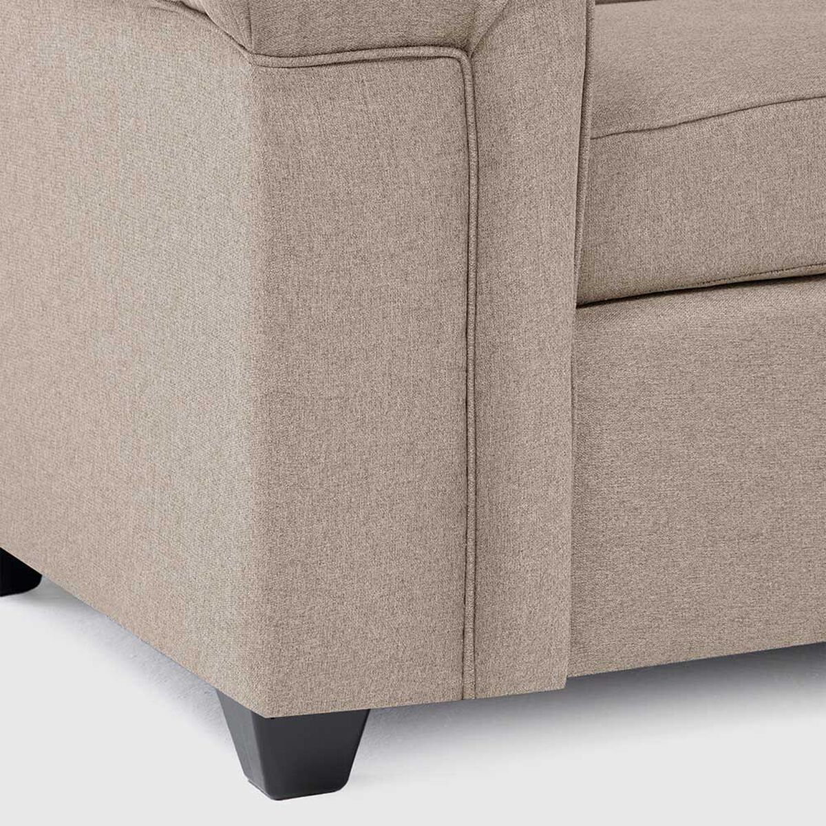 Sof&aacute; Mons Sicilia 2 Cuerpos + Dos Pouf 1 Cuerpo Beige