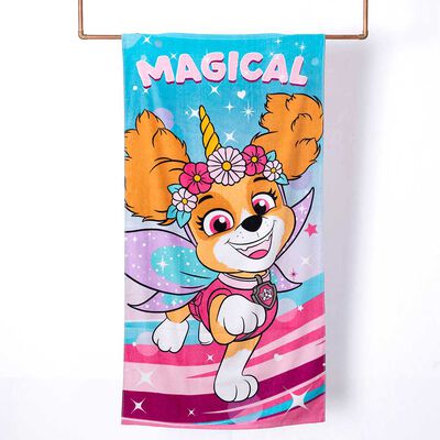 Toalla de Playa Infantil Paw Patrol Magic Niña 70 x 140 cm