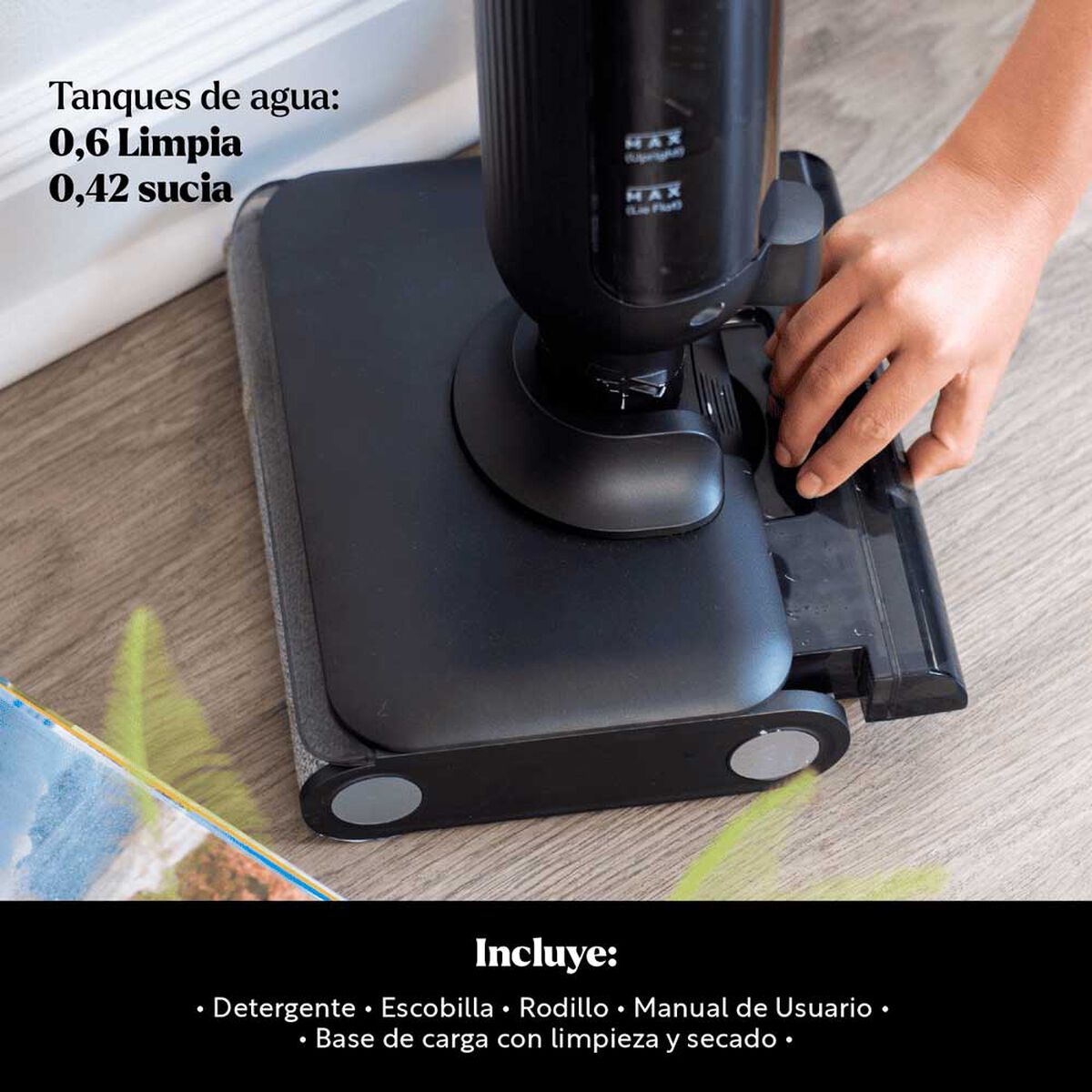 Aspiradora Inal&aacute;mbrica Easyways HydroSweep 0,6 lts.