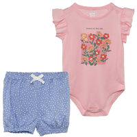 Conjunto Polera+Short Chess Baby Rosado