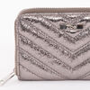 Billetera Metalica Dorada Eco Cuero Mujer Zibel