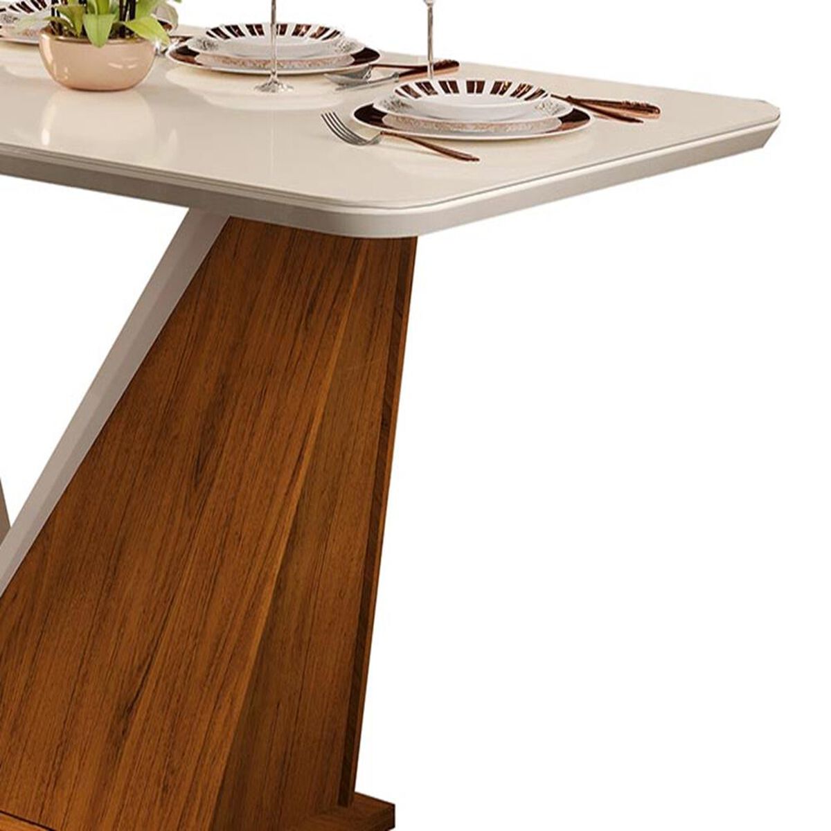 Juego de Comedor Altavision Forme Frow 6 Sillas Blanco