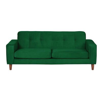 LATAM HOME Sofá Latam Home Salermo Tela Velvet 3 Cuerpos Verde