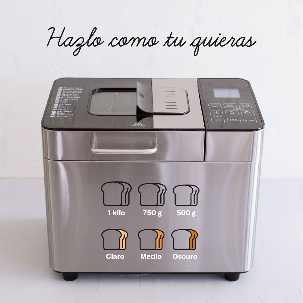 Máquina de Pan EasyWays Multi Bread 1 kg.