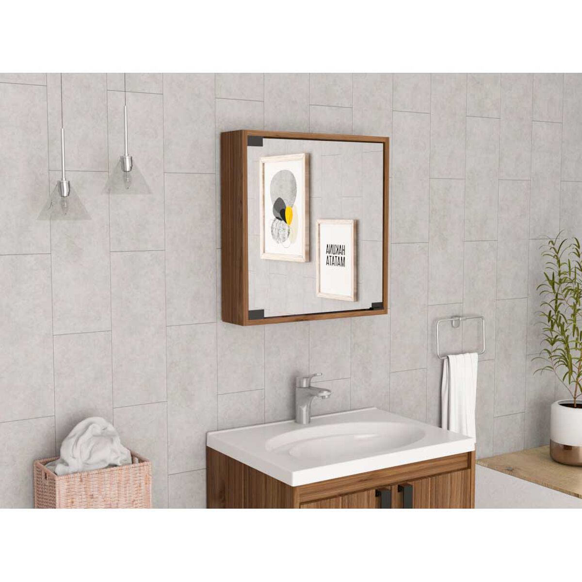 Botiqu&iacute;n con Espejo TuHome Toledo 1 Puerta Gales