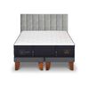 Cama Europea CIC Base Dividida 2 Plazas Grand Premium + Respaldo Sile