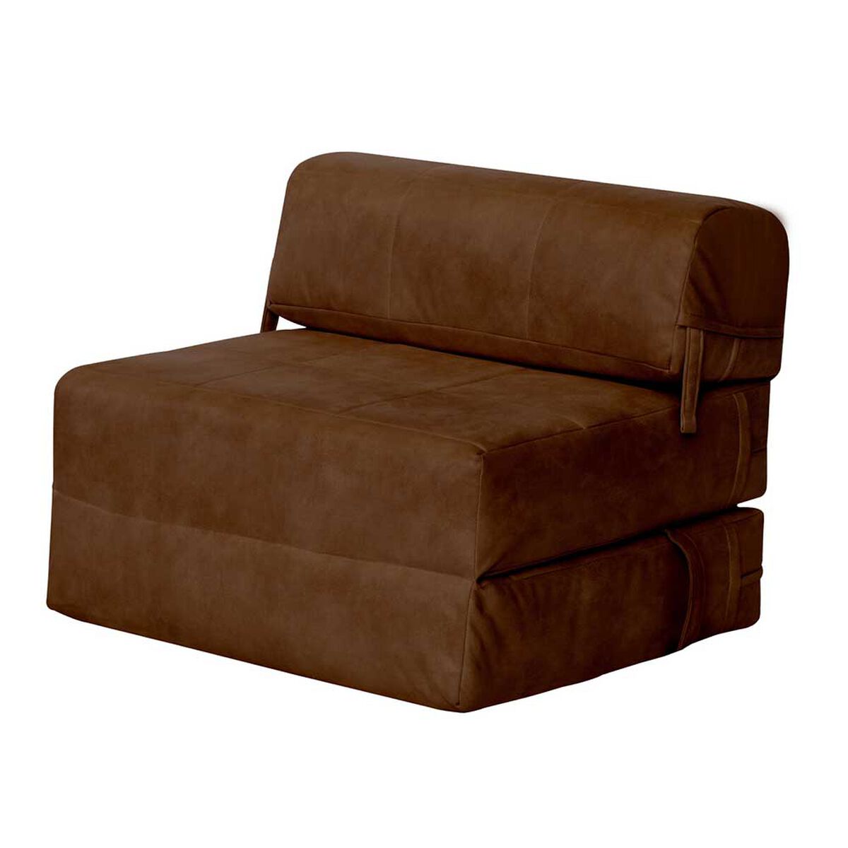 Sof&aacute; Cama Latam Home Cuero Kentucky Siena 1 Cuerpo Caf&eacute; Moro