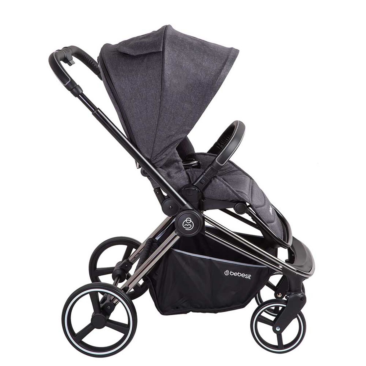 Coche Travel System Sonic Negro Bebesit