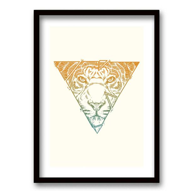 Cuadro Decorativo Retela Tiger Triangle 50 x 35 cm