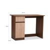 Combo Cama Europea CIC 1 Plaza Excellence Plus + Escritorio Olmo Alpino Nogal Amazónico 1 Puerta 1 Cajón
