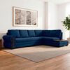 Sof&aacute; Seccional Living Factory Michigan 6 Cuerpos Azul