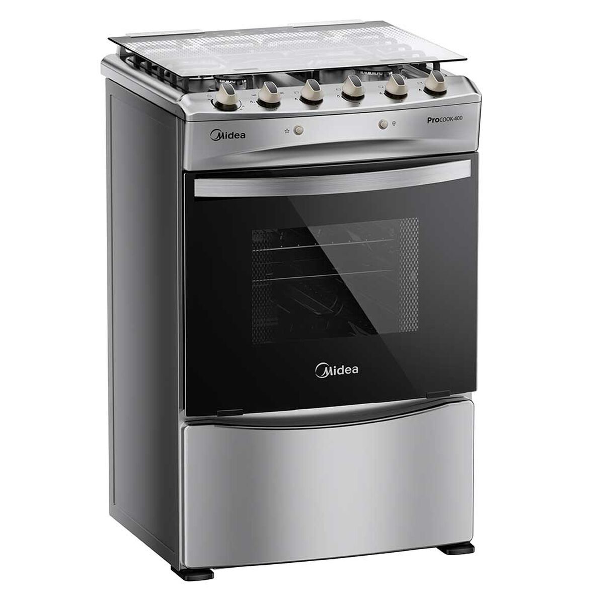 Cocina a Gas Midea MCG-4QPI24NS 4 Quemadores