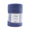 Manta Coral Fleece Sherpa Casanova Kids 125 x 150 cm Liso Azul