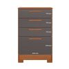 Cómoda Casanova Aruba 4 Cajones Café y Gris