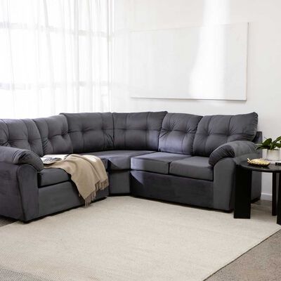 Almore Sofá Seccional Belen 3 cuerpos Gris 210x90CM