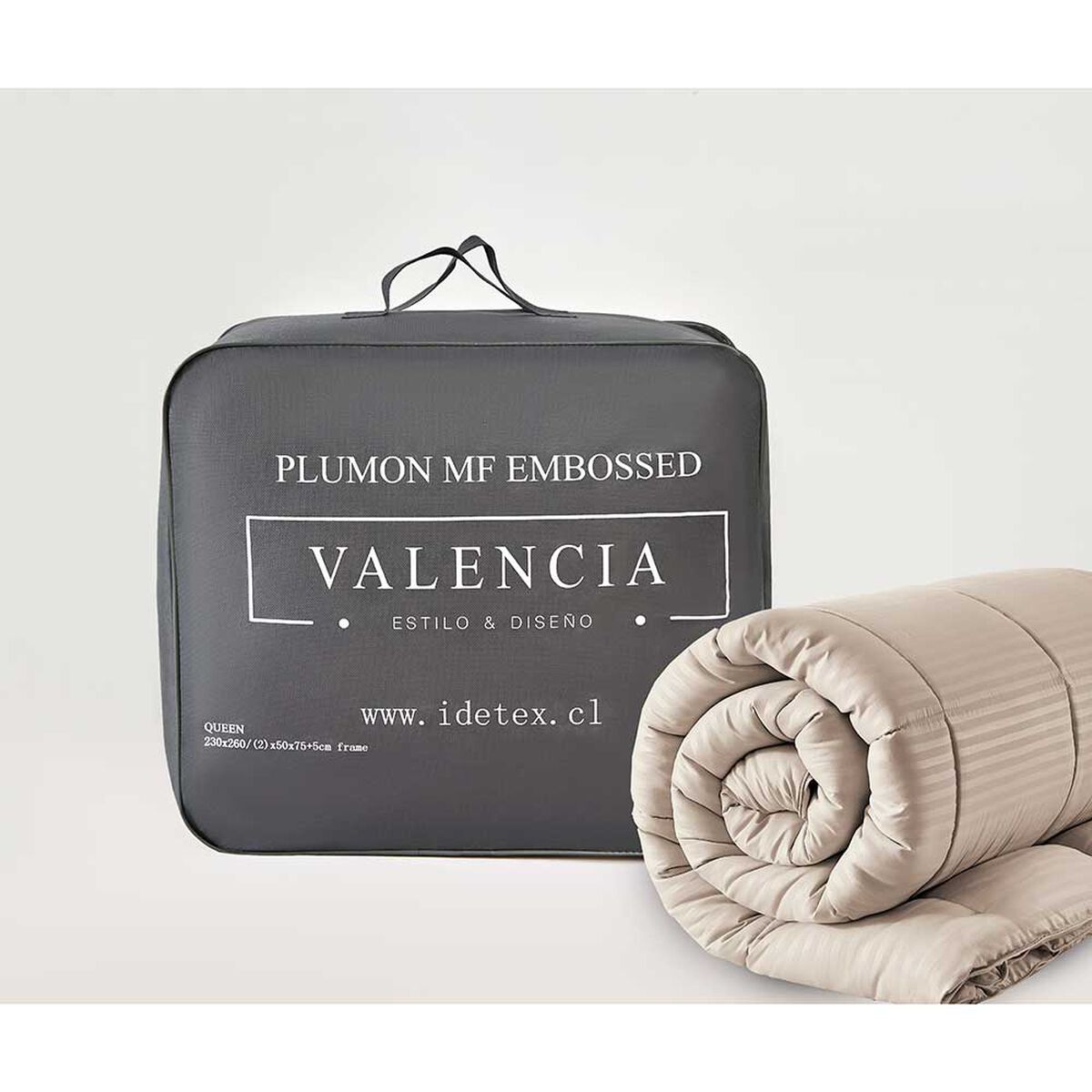 Plum&oacute;n Valencia 1,5 Plazas Embossed Beige