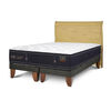 Cama Europea CIC Base Dividida King Grand Premium + Respaldo Miro Mostaza