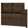 Sofá Seccional Mexx Muebles Hamburgo 5 Cuerpos Chocolate