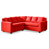 Seccional Latam Home Lucca 3 Cuerpos PU Rojo