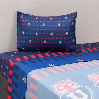 Juego de S&aacute;banas Infantil U de Chile 1.5 Plazas