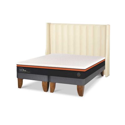 Imagen 2 del producto Cama Europea CIC Base Dividida King Bee Comfort + Respaldo Panaro