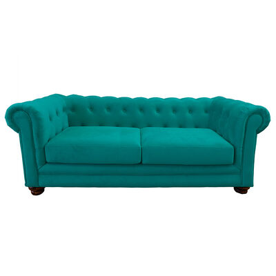 Sofá Latam Home Florencia 3 Cuerpos Turquesa