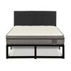 Cama Iron Smart Belsogno 2 Plazas Signature + Respaldo Black