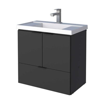 Imagen 1 del producto Vanitorio + Lavamanos Vekkahome Lis Negro