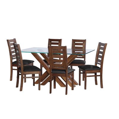 Juego de Comedor Latam Home Merida 6 Sillas Negro