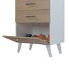 Cómoda Silcosil Vertical Blanco Madera 2 Cajones