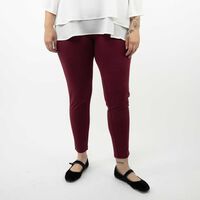Leggins Mujer Extralindas Burdeo, Negro, Taupe