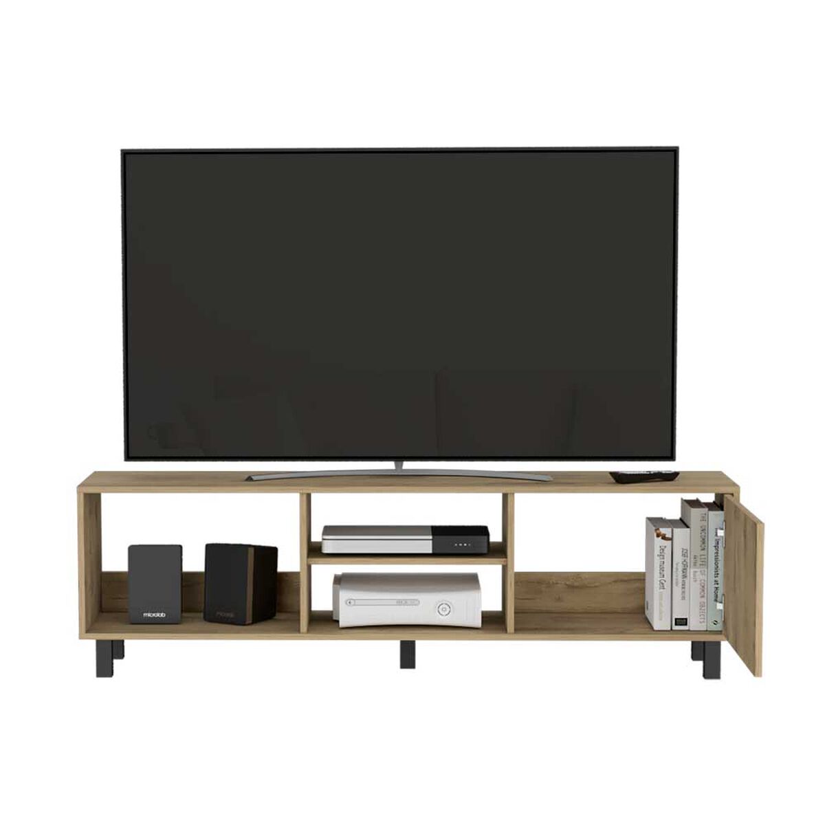 Rack TV TuHome Tunez Hasta 65" Agave Y Toquilla