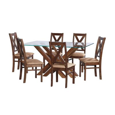 Juego de Comedor Latam Home Merida 6 Sillas Beige