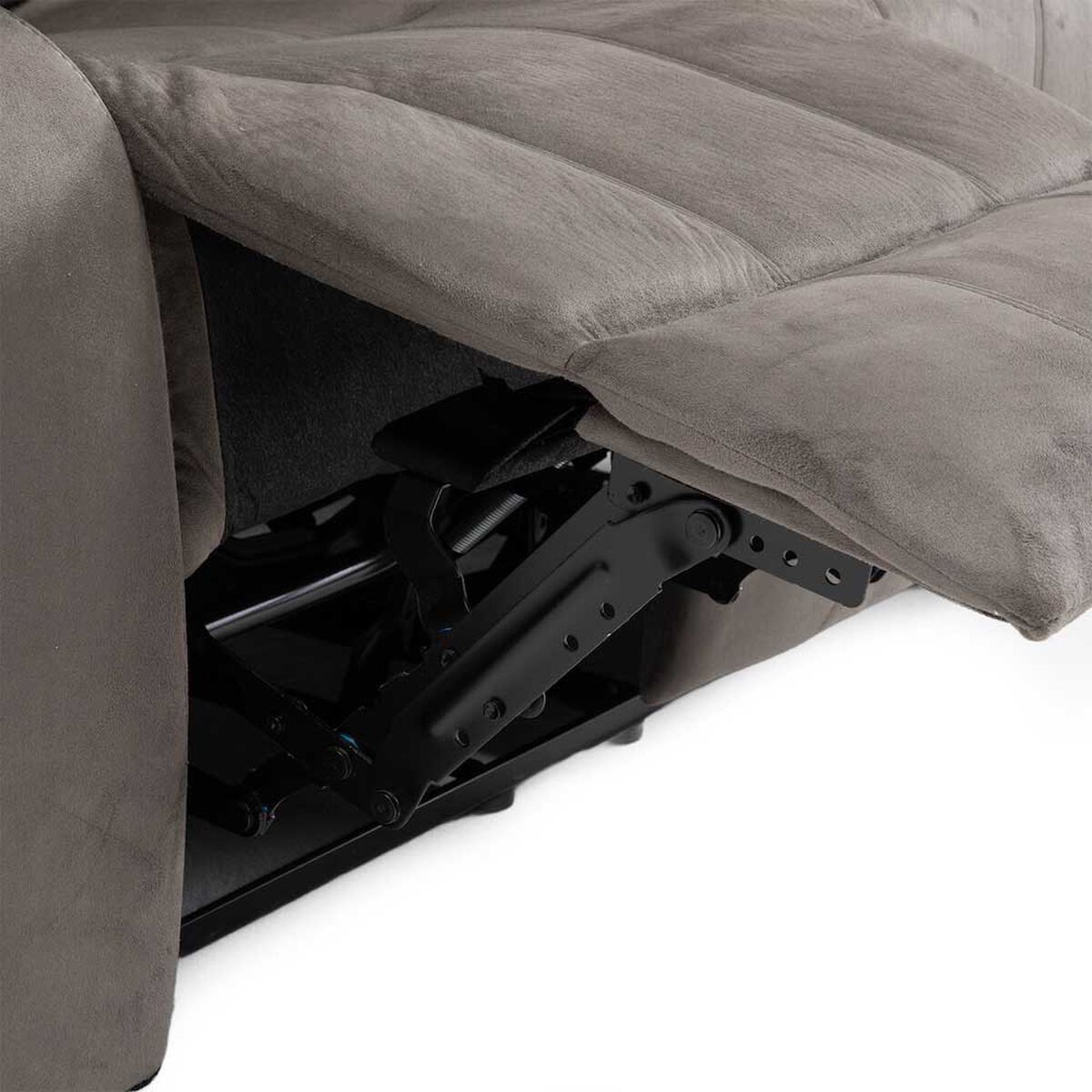 Sof&aacute; Reclinable Daniels Tradicional Norman 2 Cuerpos Gris Elephant