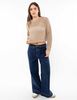 Sweater Crop Crochet Mujer Icono